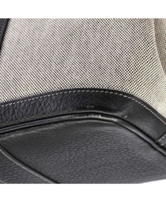 36 Garden Party Tote Toile and Leather