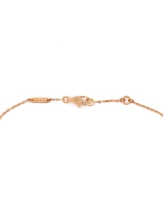  Sweet Alhambra Bracelet 18K Rose Gold and Carnelian