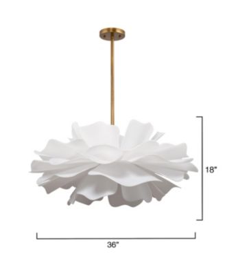  Zinnia 4-Light Acrylic Chandelier, Large