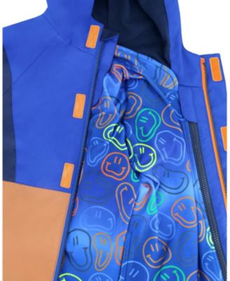 Boys' 3-in-1 Two-Piece Colorblock Mid-Season Outerwear Set - Little Kid