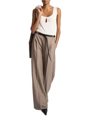 Pleated Wool Trousers