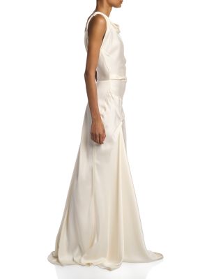 Asymmetric Drape Gown