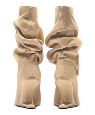 Women's "No Wedge" Suede Ankle Boots