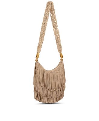  Ebene Hobo Fringed Suede Bag
