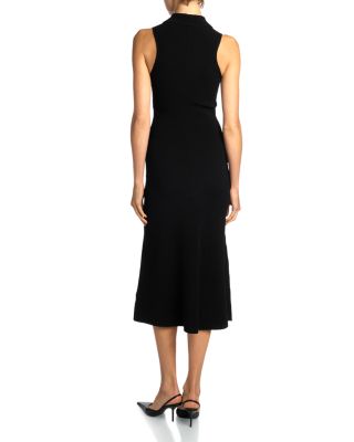 Zip Front Sleeveless Dress