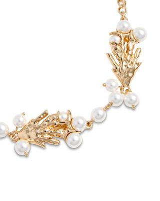 Imitation Pearl Coral Flex Bracelet