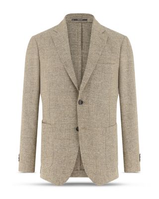 Micro Textured Wool Suit Jacket