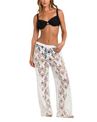 Butterfly Crocheted Cover Up Pants