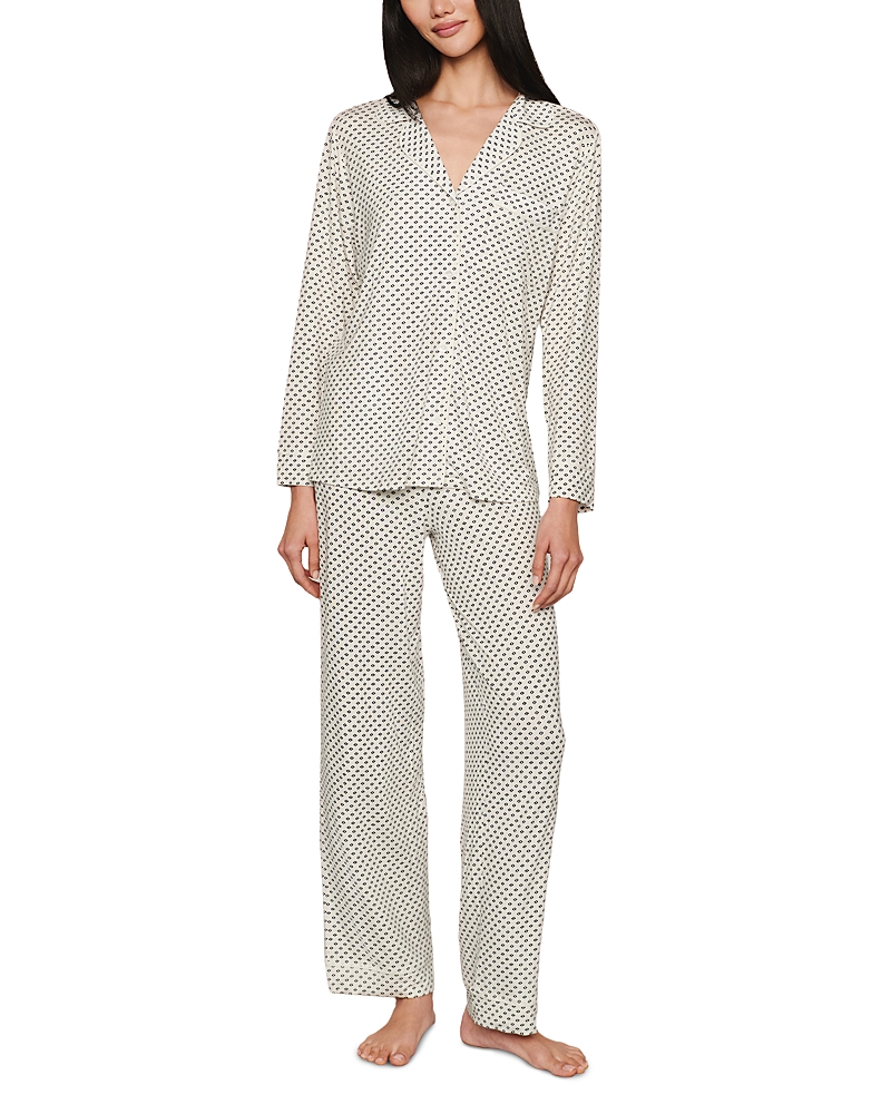 Eberjey Gisele Printed Long Pajama Set