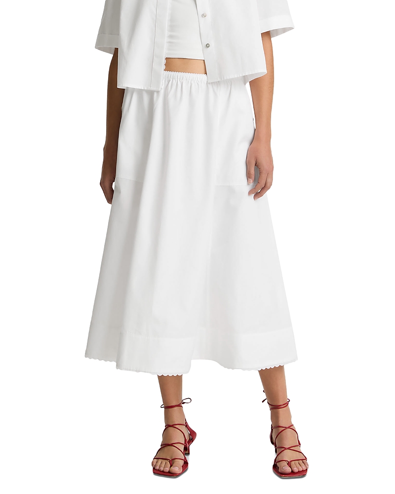 Vince Scallop Detail Maxi Skirt