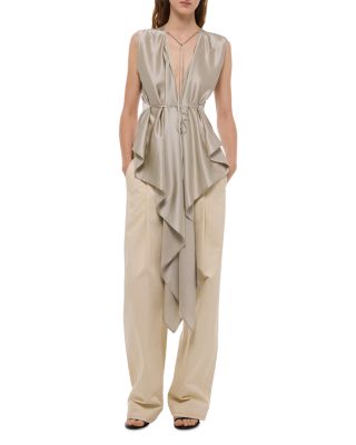 Silk Scarf Drape Top