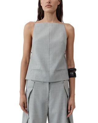 Square Neck Side Tie Top