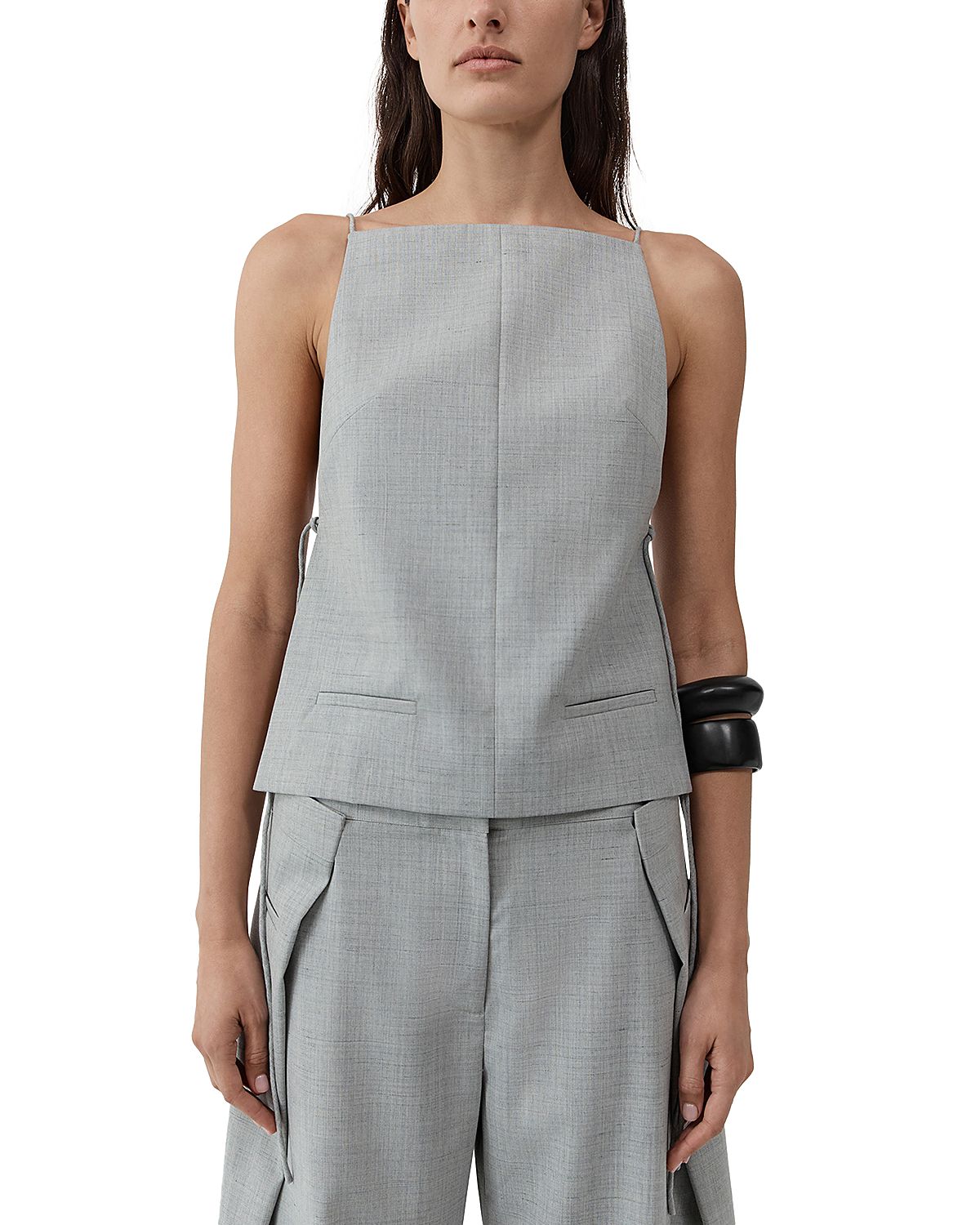 St. Agni Square Neck Side Tie Top