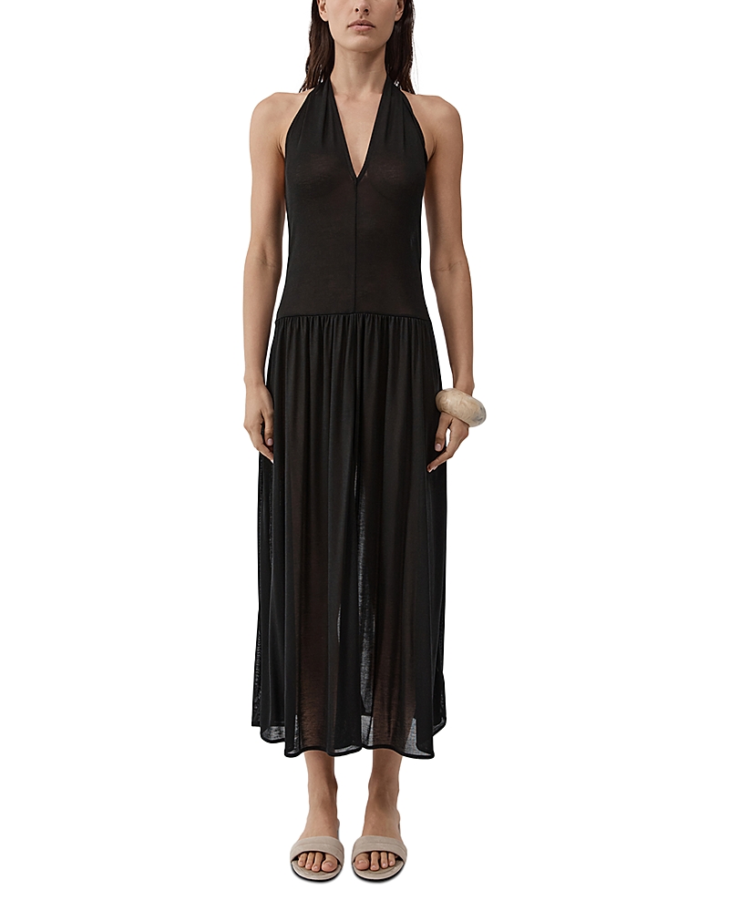 St. Agni Fluid Jersey Halter Dress