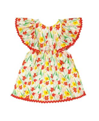  Girls' Short Sleeve Viscose Daffodil Dress - Little Kid