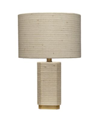  Haisley Raffia Table Lamp with Linen Shade
