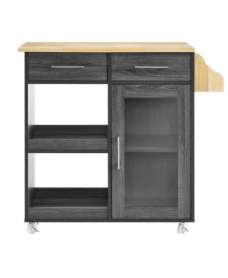 Culinary Kitchen Cart with Spice Rack