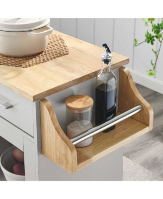 Culinary Kitchen Cart with Spice Rack