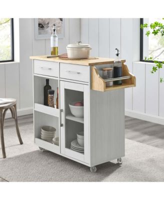 Culinary Kitchen Cart with Spice Rack