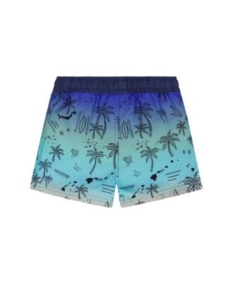Boys' Mid Thigh Elastic Waist Beach Boardshorts - Little Kid, Big Kid