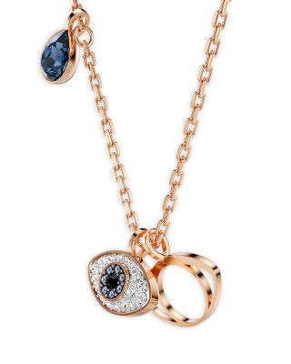 Symbolica Crystal Evil Eye Pendant Necklace, 16.5-19.25"