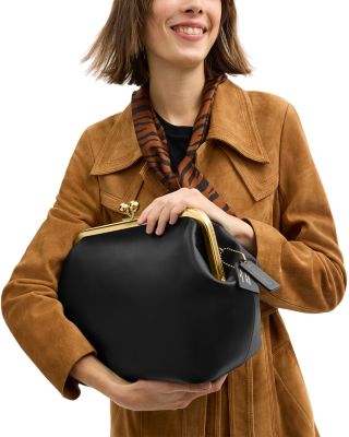 Kisslock 27 Leather Frame Bag