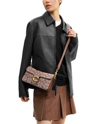 Tabby 26 Crystal Signature Jacquard Shoulder Bag