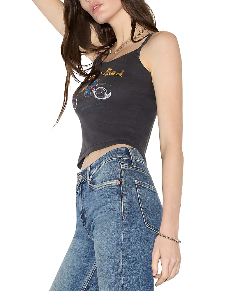 Re/Done Lace Strap Open Road Tank Top