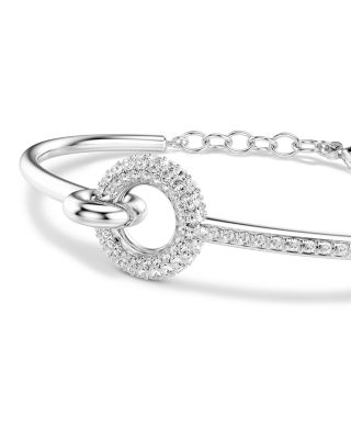 Dextera Crystal Circle Bangle Bracelet