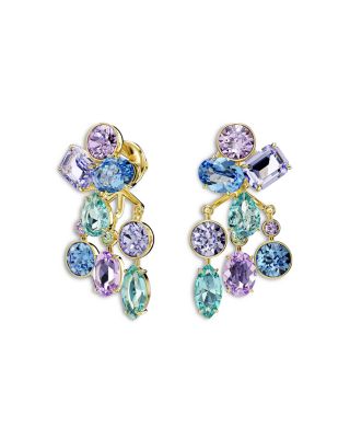 Gema Mixed Crystal Jacket Earrings