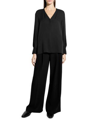 Silk Volume Sleeve Blouse