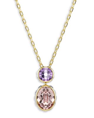 Chroma Crystal Reversible Pendant Necklace, 14.87-17.75"