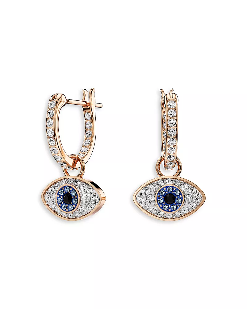 Swarovski Symbolica Crystal Evil Eye Drop Earrings
