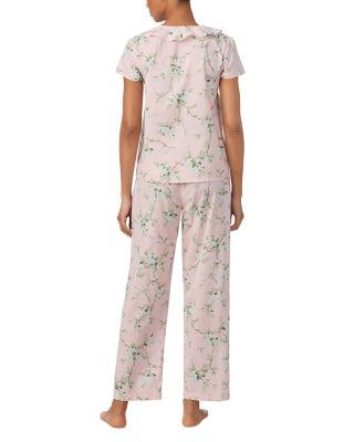 Ruffled Shirt & Pants Pajama Set