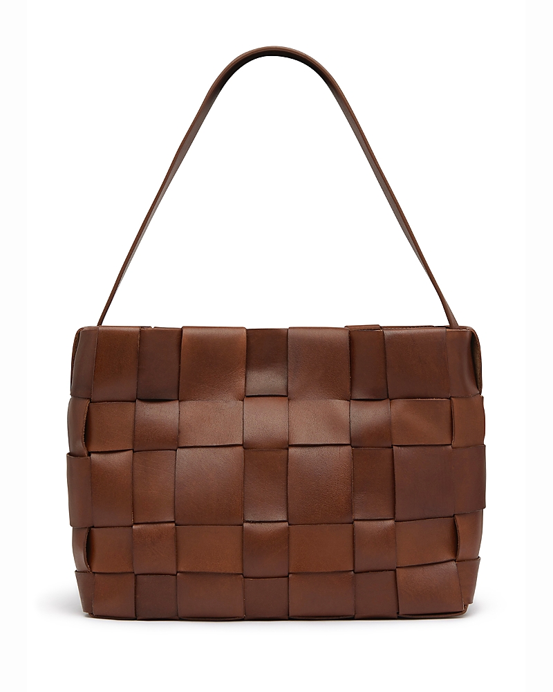 St. Agni Mini Woven Leather Tote