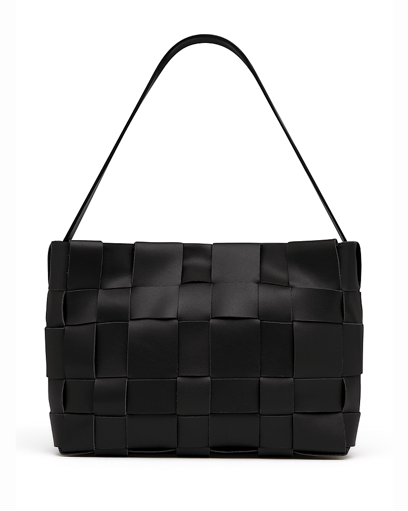St. Agni Mini Woven Leather Tote