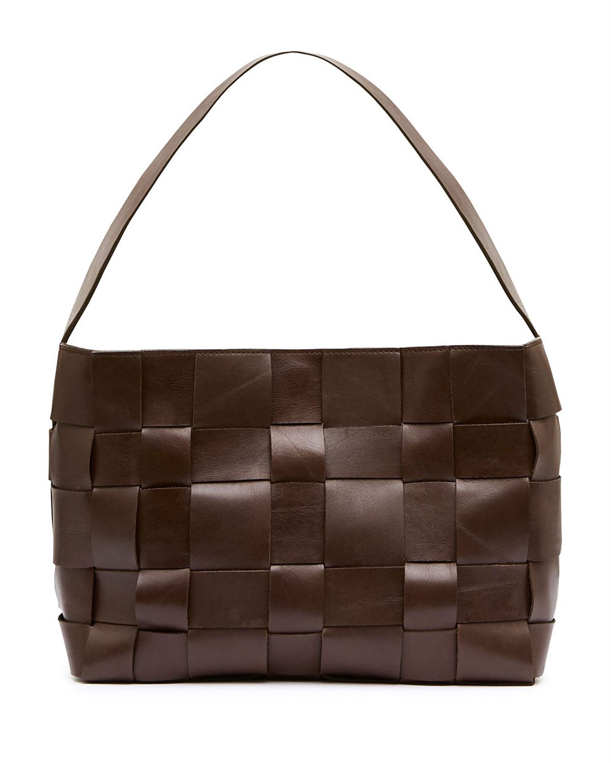 St. Agni Mini Woven Leather Tote