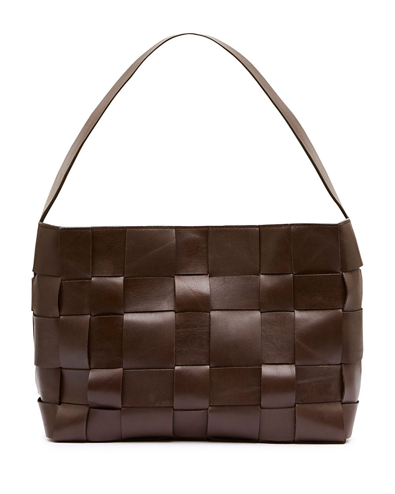 St. Agni Mini Woven Leather Tote