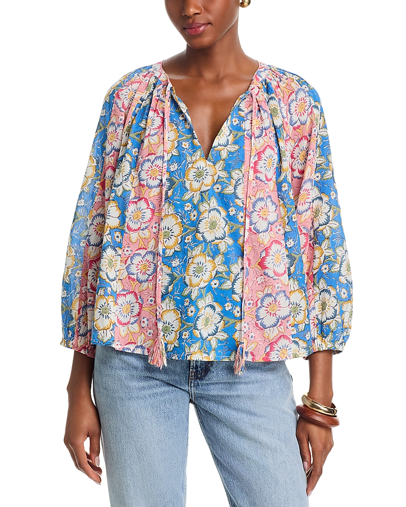 Velvet by Graham & Spencer Reese Blouson Sleeve Boho Top