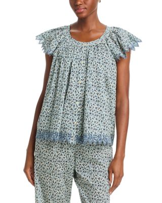 The Flutter Sleeve Eyelet Top