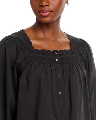 The Eyelet Button Sleep Top
