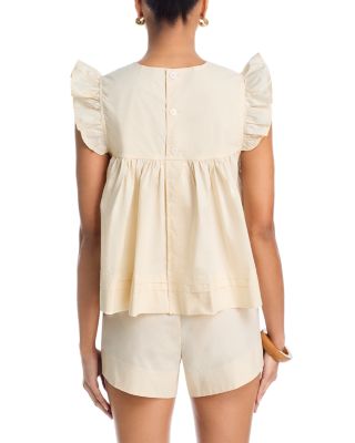 Poplin Flutter Top - Exclusive