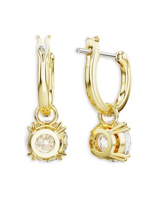 Stilla Crystal & Cubic Zirconia Charm Hoop Earrings