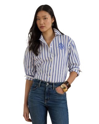 Relaxed Fit Striped Broadcloth Shirt