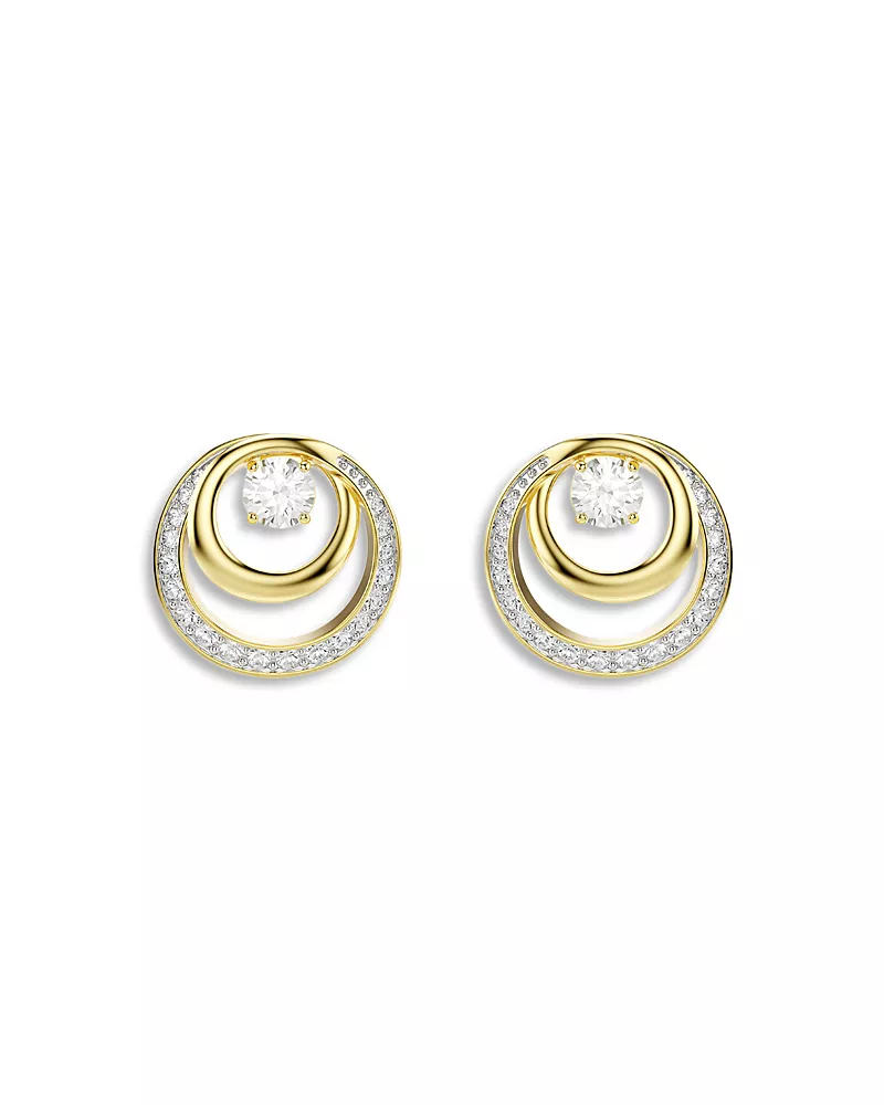 Swarovski Hyperbola Crystal Circular Stud Earrings