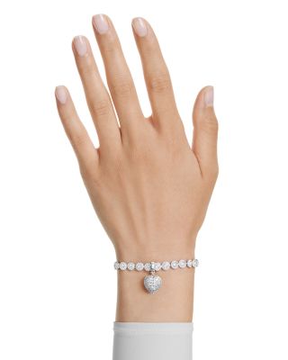 Idyllia Crystal & Cubic Zirconia Heart Charm