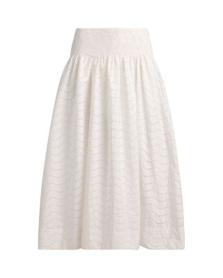 Eyelet Maxi Skirt
