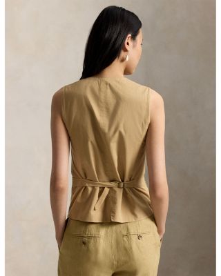 Buttoned D&eacute;lav&eacute; Vest