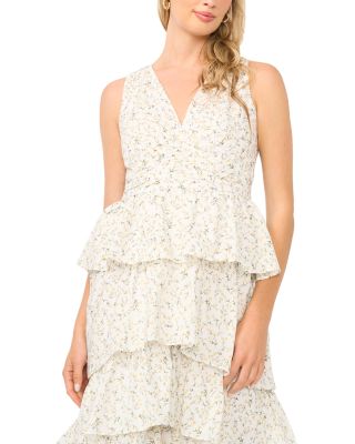 Cascading Ruffle Maxi Dress