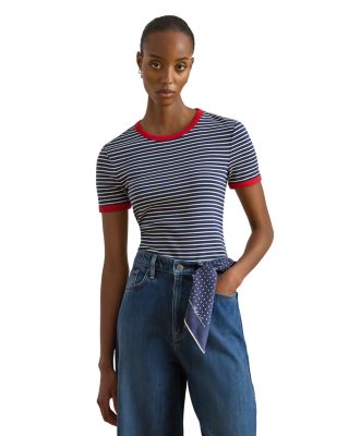 Striped Stretch Cotton Tee